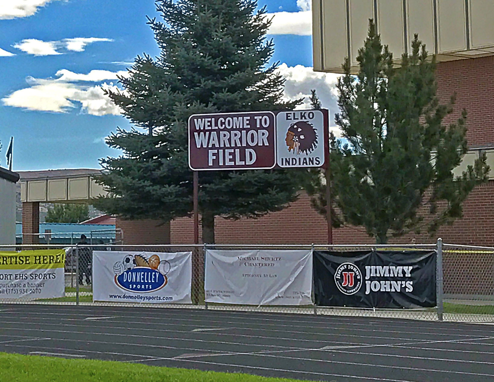 Warrior Field old scoreboard